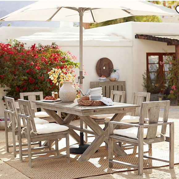 NWOT Pottery Barn Tufted Outdoor Dining Chair Cushion - Picture 6 of 6